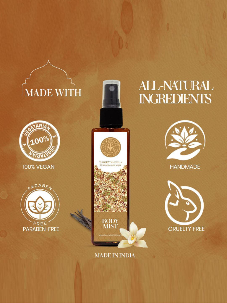 Woody Vanilla Body Mist - LUXURIATE