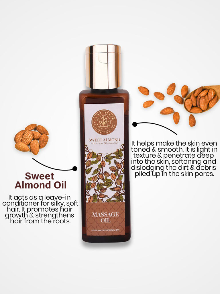 Sweet Almond Massage Oil - LUXURIATE