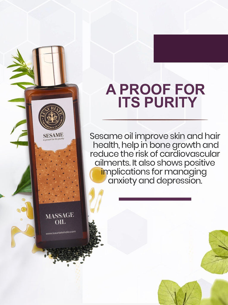 Sesame Massage Oil - LUXURIATE