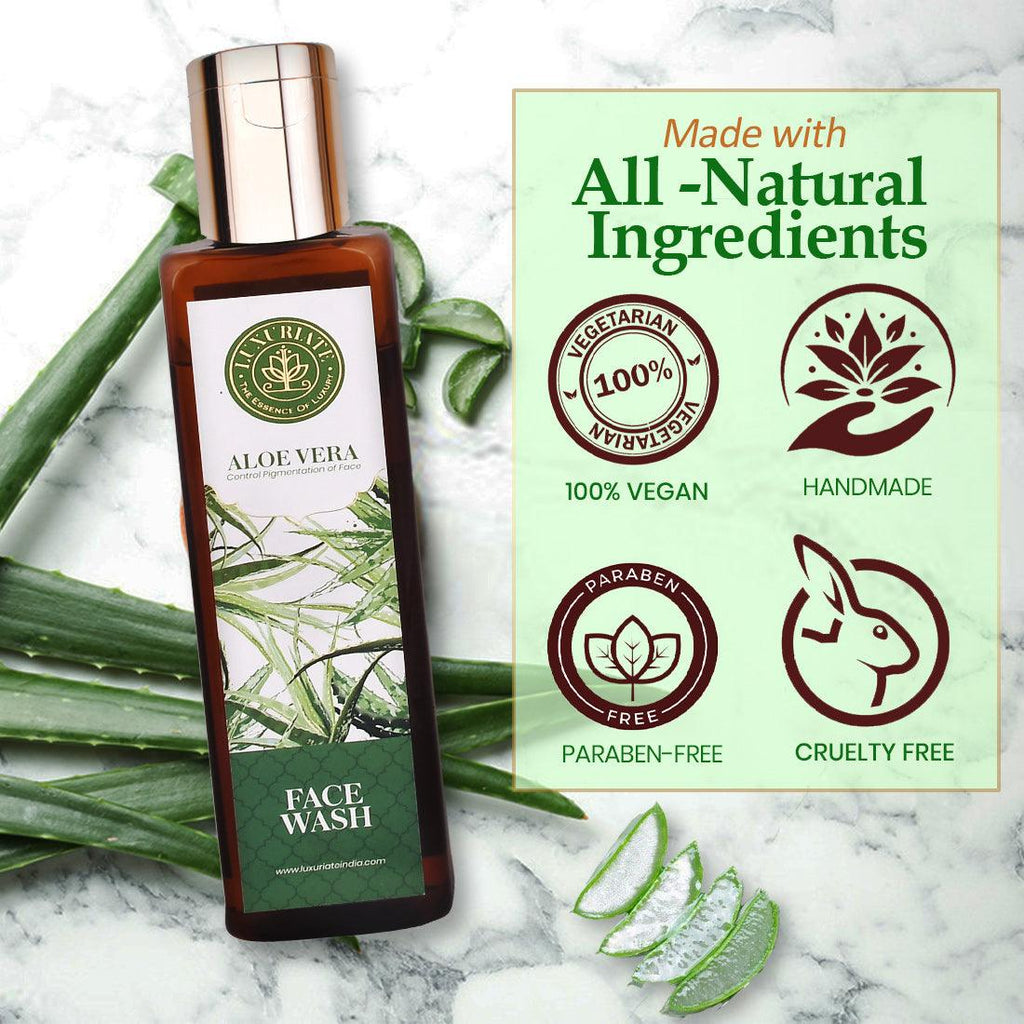 Aloe Vera Face Wash - LUXURIATEAloe Vera Face WashFace WashLUXURIATELUXURIATE