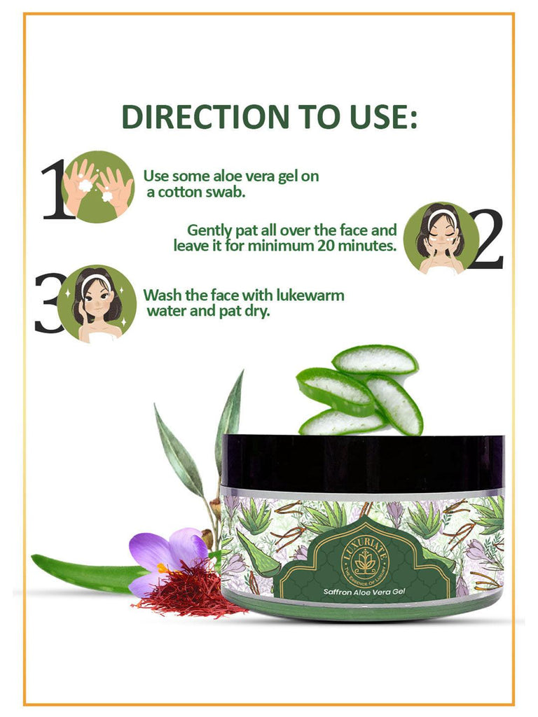 Aloe Vera Gel with Saffron - LUXURIATEAloe Vera Gel with SaffronFace GelLUXURIATELUXURIATE