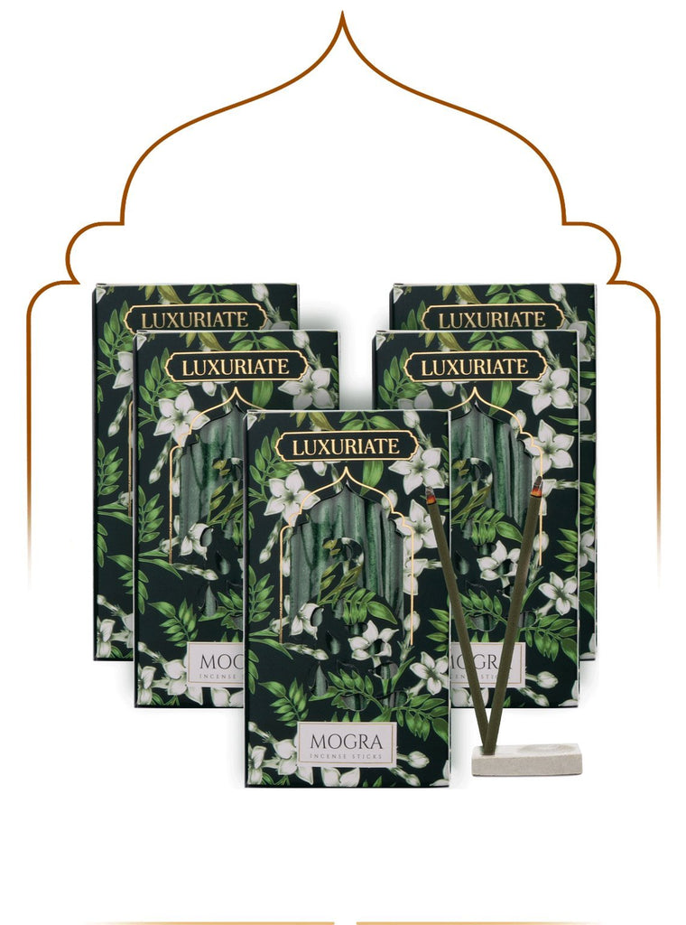 Mogra Bambooless Incense Pack of 5 - LUXURIATEMogra Bambooless Incense Pack of 5ComboLUXURIATELUXURIATE