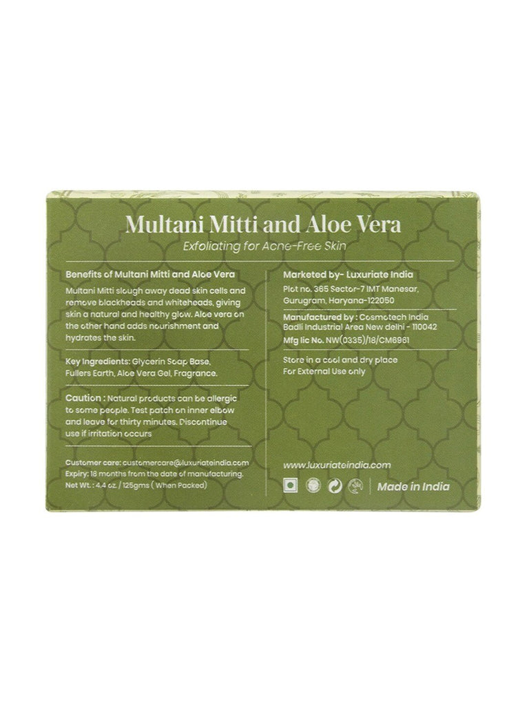 Multani Mitti and Aloe Vera Soap - LUXURIATEMultani Mitti and Aloe Vera SoapSoapLUXURIATELUXURIATE