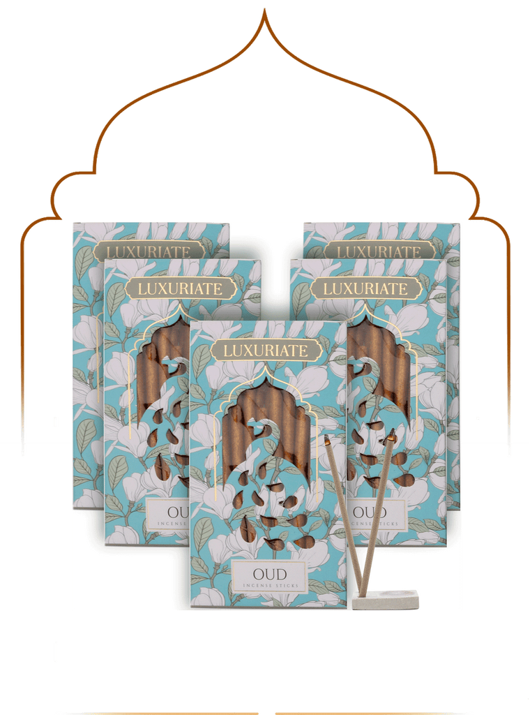 Oudh Bambooless Incense Pack of 5 - LUXURIATEOudh Bambooless Incense Pack of 5ComboLUXURIATELUXURIATE