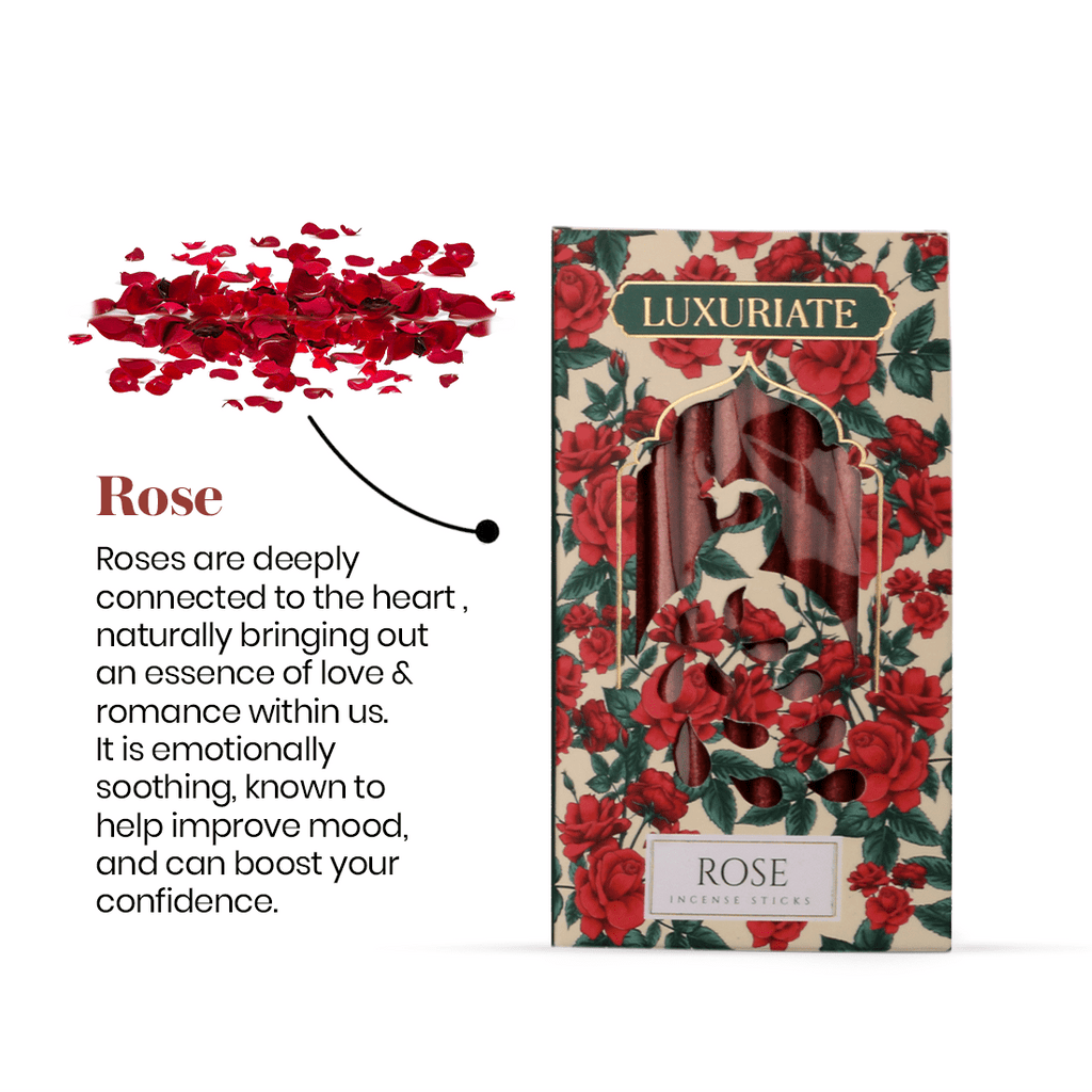 Rose Bambooless Incense Pack of 2 - LUXURIATERose Bambooless Incense Pack of 2ComboLUXURIATELUXURIATE