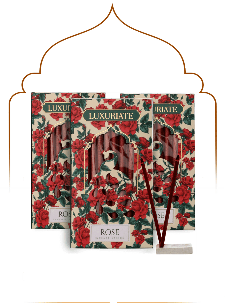 Rose Bambooless Incense Pack of 3 - LUXURIATERose Bambooless Incense Pack of 3ComboLUXURIATELUXURIATE