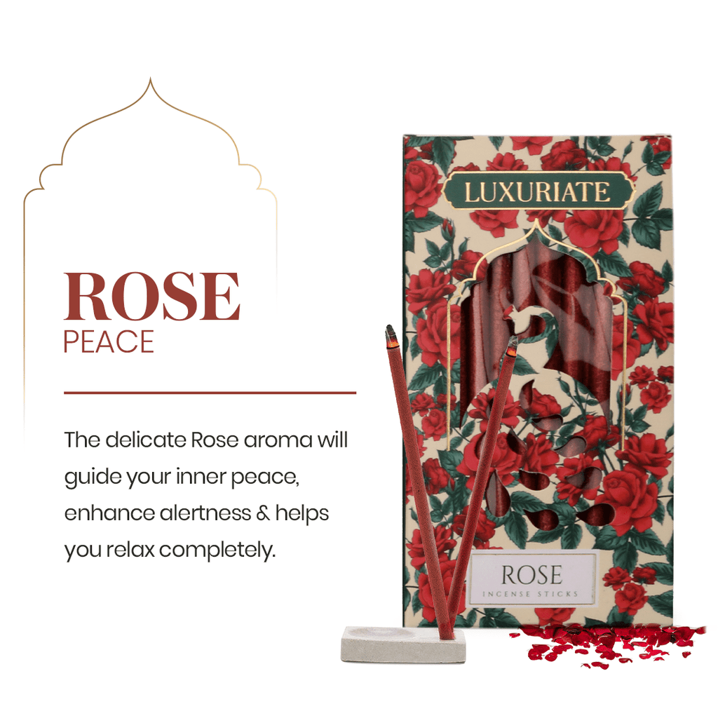 Rose Bambooless Incense Pack of 3 - LUXURIATERose Bambooless Incense Pack of 3ComboLUXURIATELUXURIATE