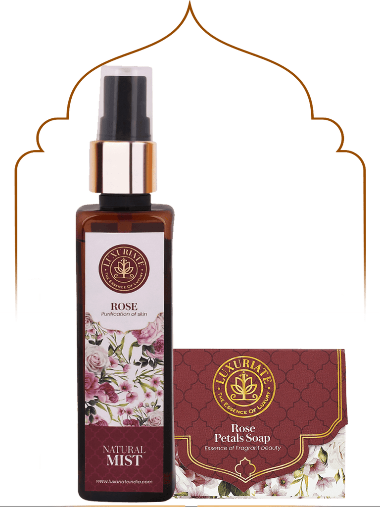 Rose Face Care Combo (Pack of 2) Face Mist, Soap - LUXURIATERose Face Care Combo (Pack of 2) Face Mist, SoapComboLUXURIATELUXURIATE