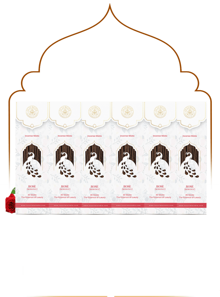 Rose Incense Sticks Pack of 6 - LUXURIATERose Incense Sticks Pack of 6ComboLUXURIATELUXURIATE