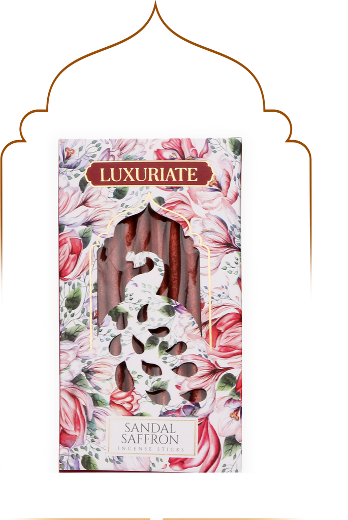 Sandal Saffron Bambooless Incense Stick - LUXURIATE