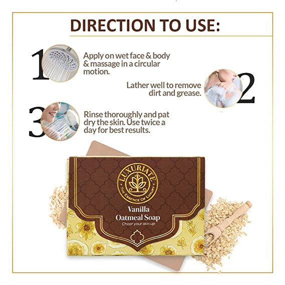 Vanilla Oatmeal Soap - LUXURIATEVanilla Oatmeal SoapSoapLUXURIATELUXURIATE