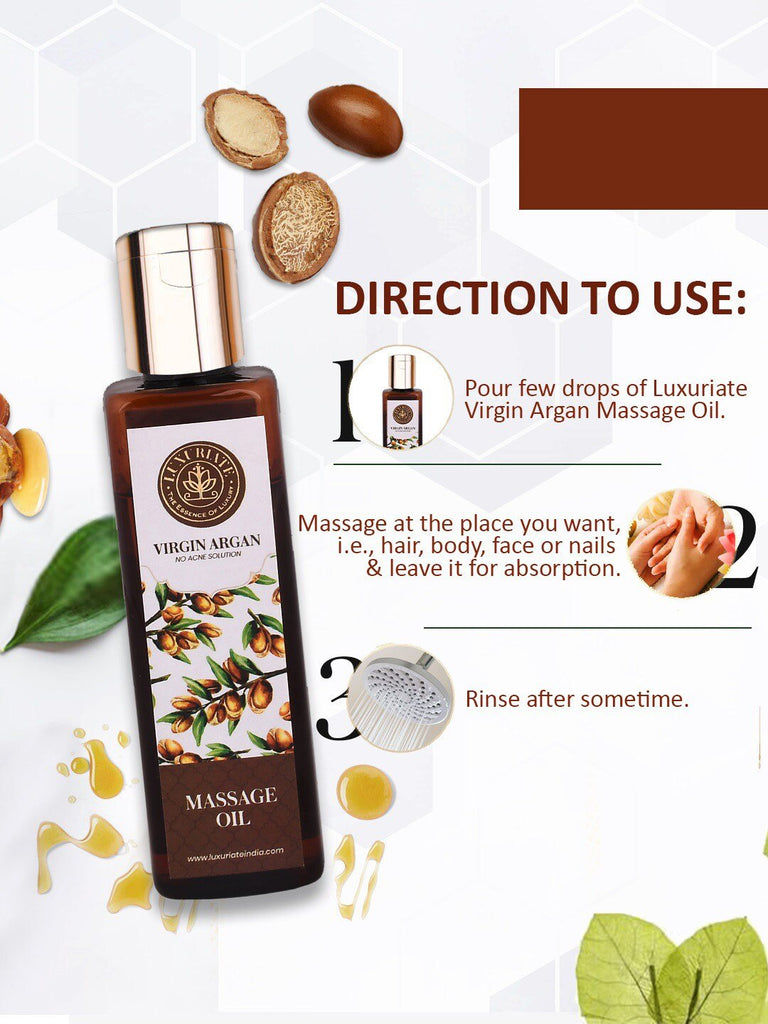Virgin Argan Massage Oil - LUXURIATEVirgin Argan Massage OilMassage OilLUXURIATELUXURIATE