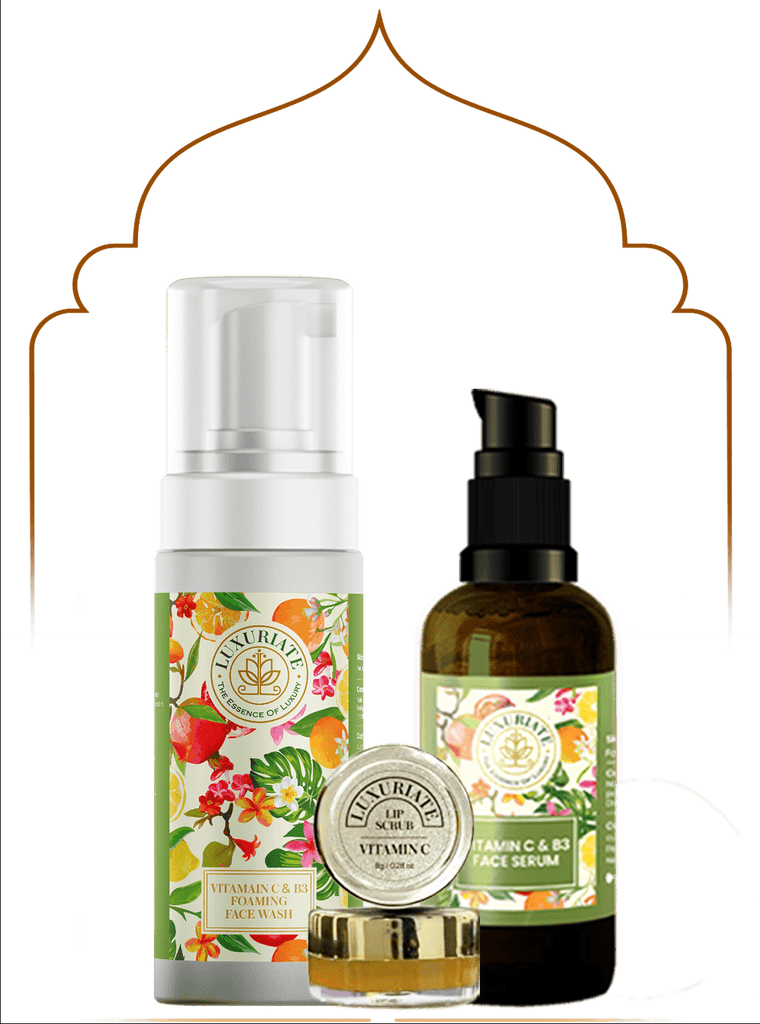 Vitamin C Face Care Kit (Pack of 3) Face Wash, Serum, Lip Balm - LUXURIATEVitamin C Face Care Kit (Pack of 3) Face Wash, Serum, Lip BalmComboLUXURIATELUXURIATE