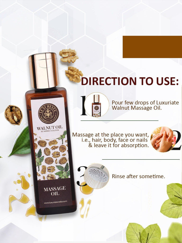 Walnut / Akhrot Massage Oil - LUXURIATEWalnut / Akhrot Massage OilMassage OilLUXURIATELUXURIATE