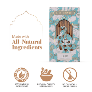 Oudh Bambooless Incense Pack of 2 - LUXURIATEOudh Bambooless Incense Pack of 2ComboLUXURIATELUXURIATE