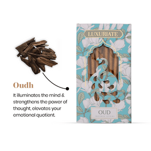 Oudh Bambooless Incense Pack of 3 - LUXURIATEOudh Bambooless Incense Pack of 3ComboLUXURIATELUXURIATE