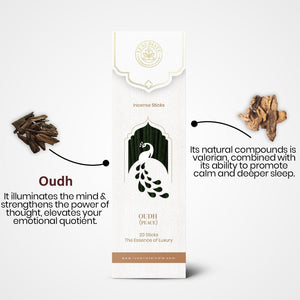 Oudh Incense Sticks Pack of 4 - LUXURIATEOudh Incense Sticks Pack of 4ComboLUXURIATELUXURIATE