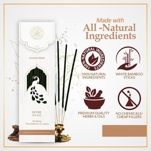 Oudh Incense Sticks Pack of 4 - LUXURIATEOudh Incense Sticks Pack of 4ComboLUXURIATELUXURIATE