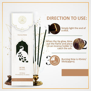 Oudh Incense Sticks Pack of 4 - LUXURIATEOudh Incense Sticks Pack of 4ComboLUXURIATELUXURIATE