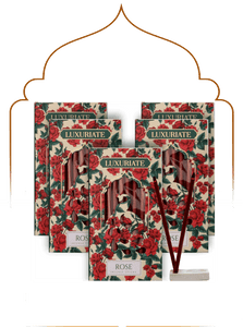 Rose Bambooless Incense Pack of 5 - LUXURIATERose Bambooless Incense Pack of 5ComboLUXURIATELUXURIATE