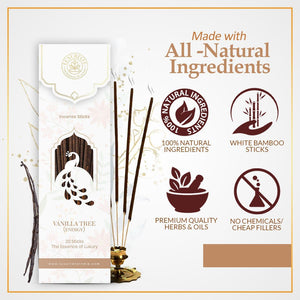 Vanilla Tree Incense Sticks Pack of 6 - LUXURIATEVanilla Tree Incense Sticks Pack of 6ComboLUXURIATELUXURIATE
