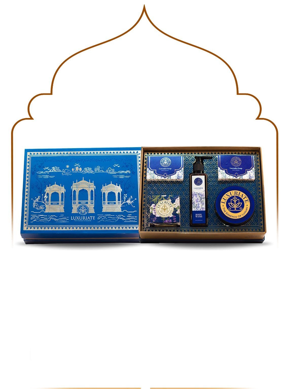 Lavender Skin &amp; Bath Gift Set Box 5PC